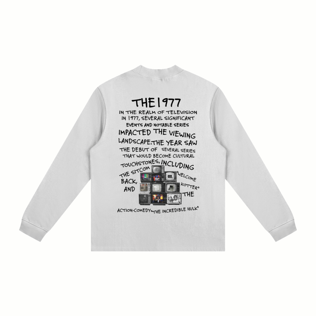 1977 Non-Shrink Mock Neck Sweatshirt - Image 2