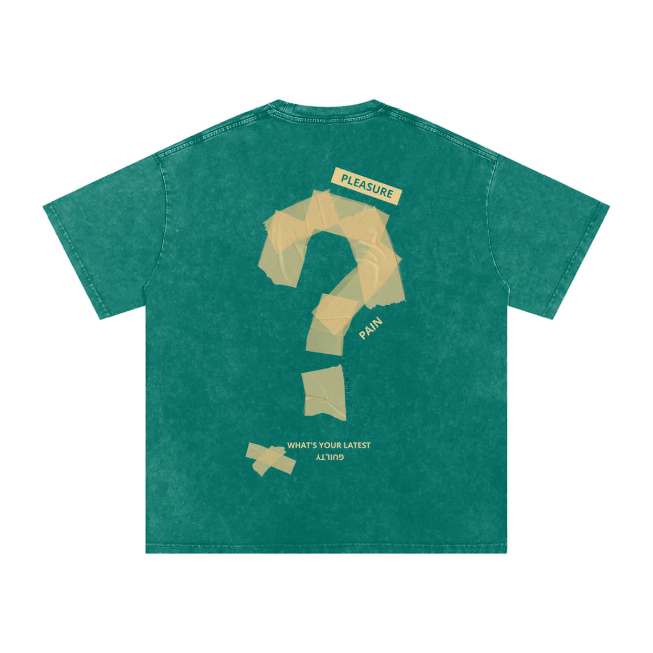 Guilty Pleasure  Washed Oversized Cotton T-Shirt - Image 4