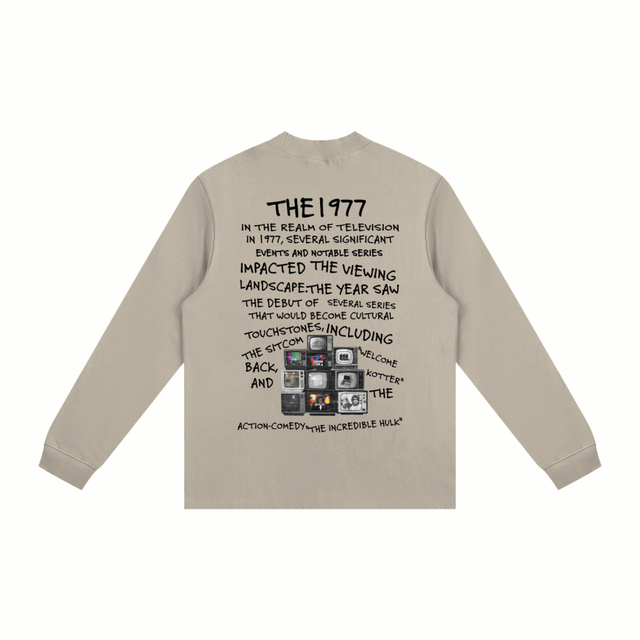 1977 Non-Shrink Mock Neck Sweatshirt - Image 4