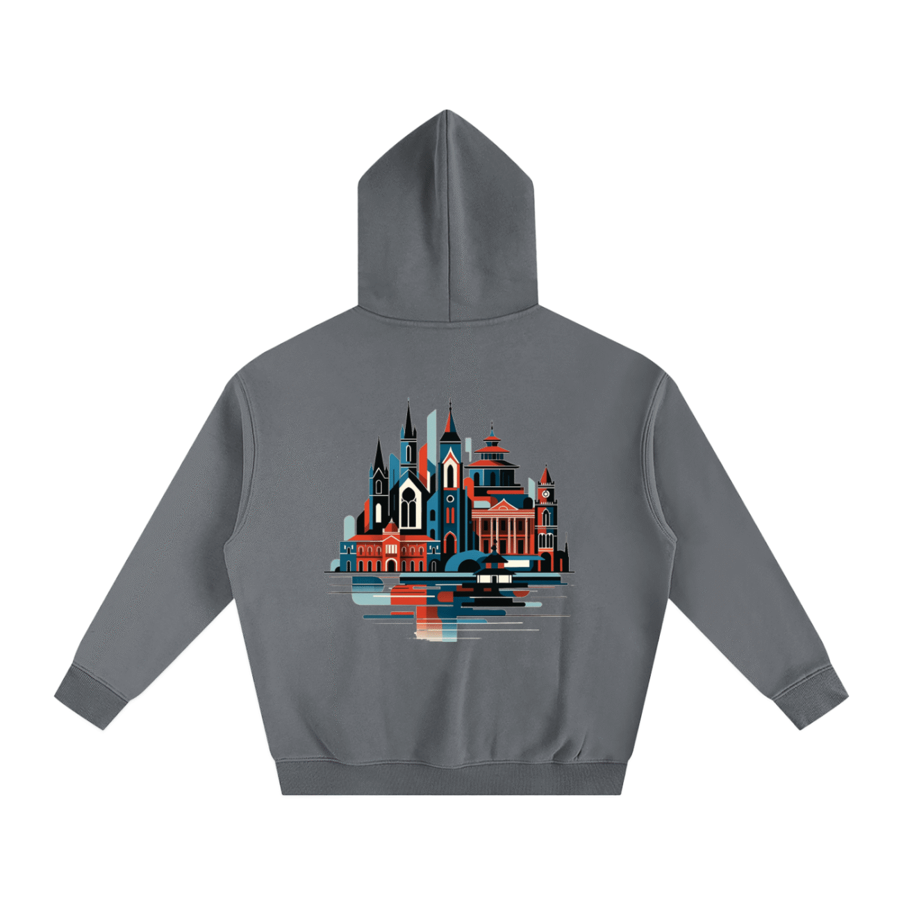 Home Oversize Fleeced Hoodie - Image 2