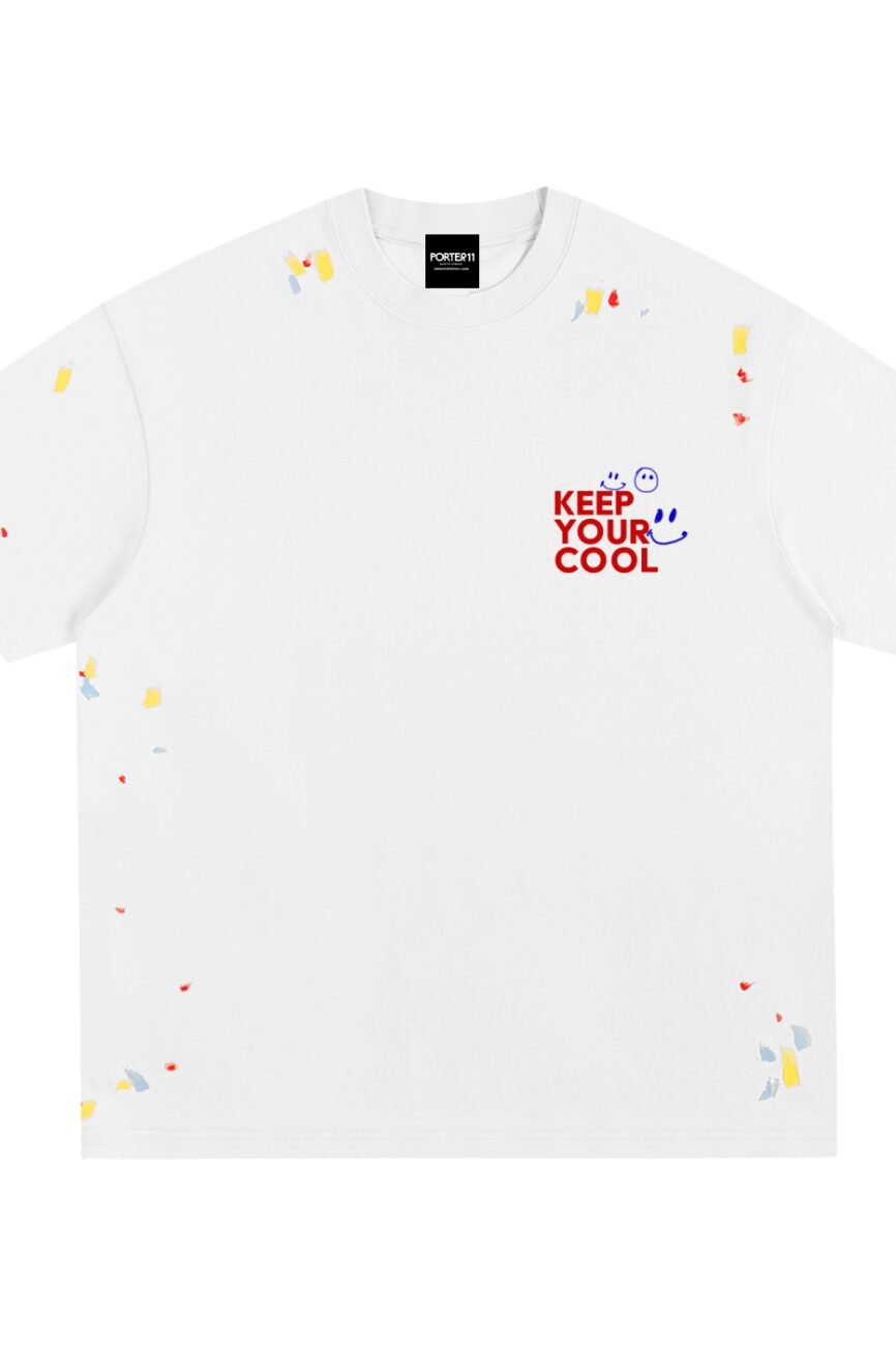 Keep your Cool Paint Splatter T-Shirt Loose Fit