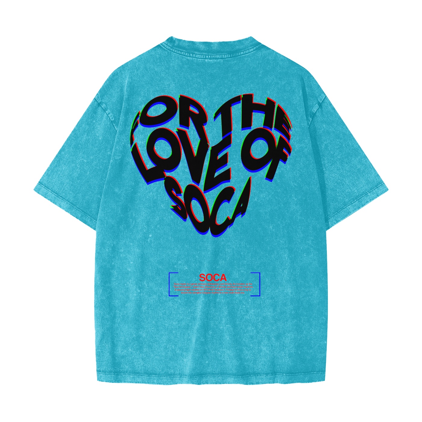 Love Soca Snow Washed T-Shirt - Image 4