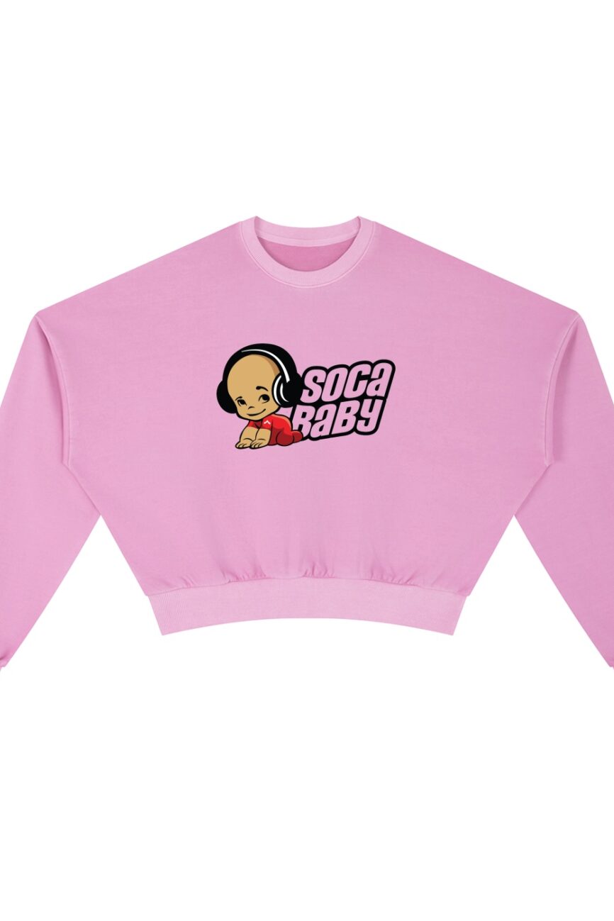 Soca Baby Female Vintage Washed Cropped Sweatshirt