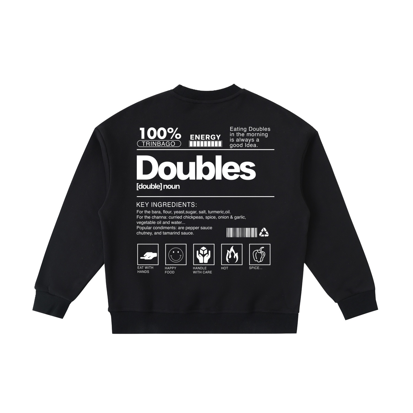 Doubles Kids' Fleece Crewneck Sweatshirt - Image 3