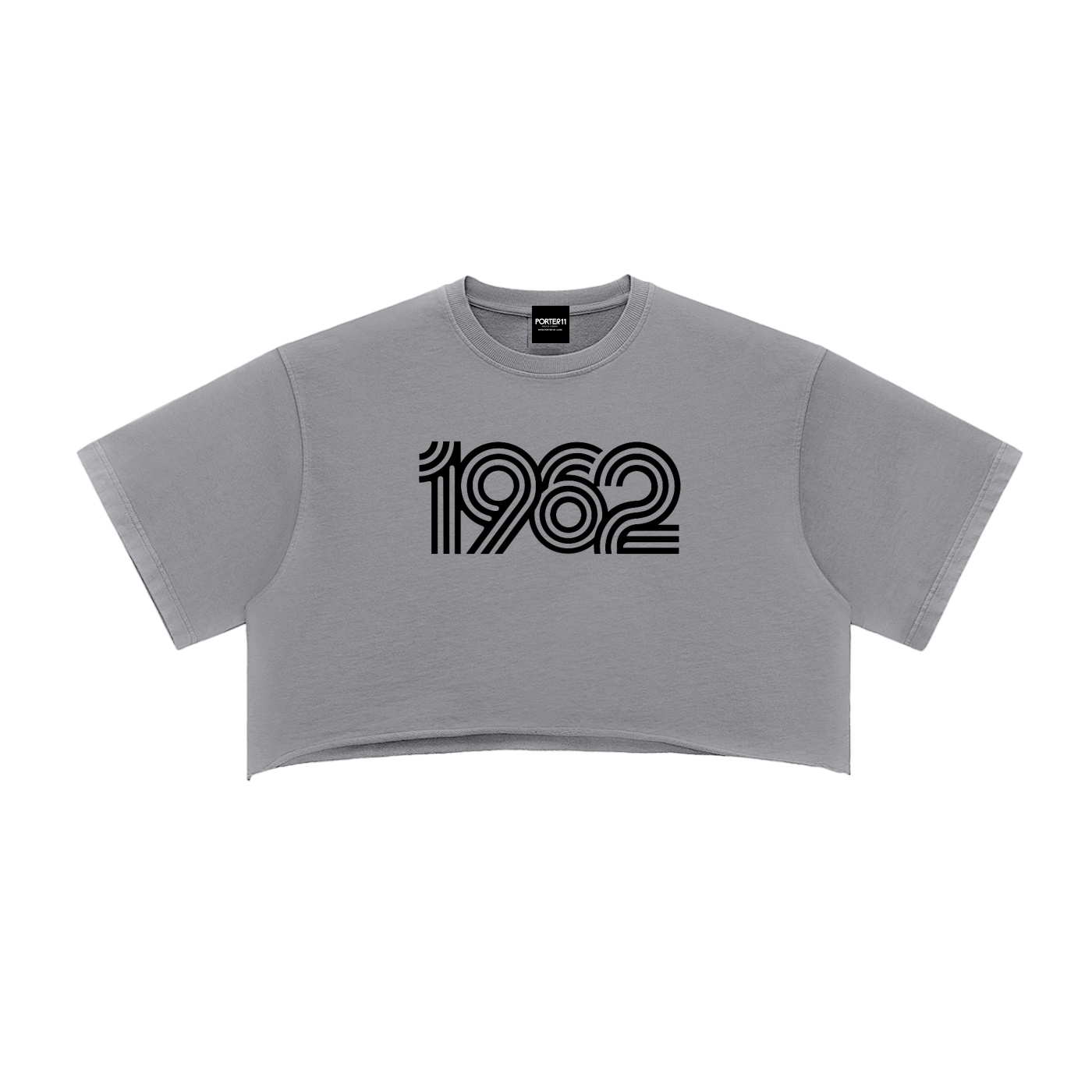 1962 Washed Raw Edge Crop Top - Image 4