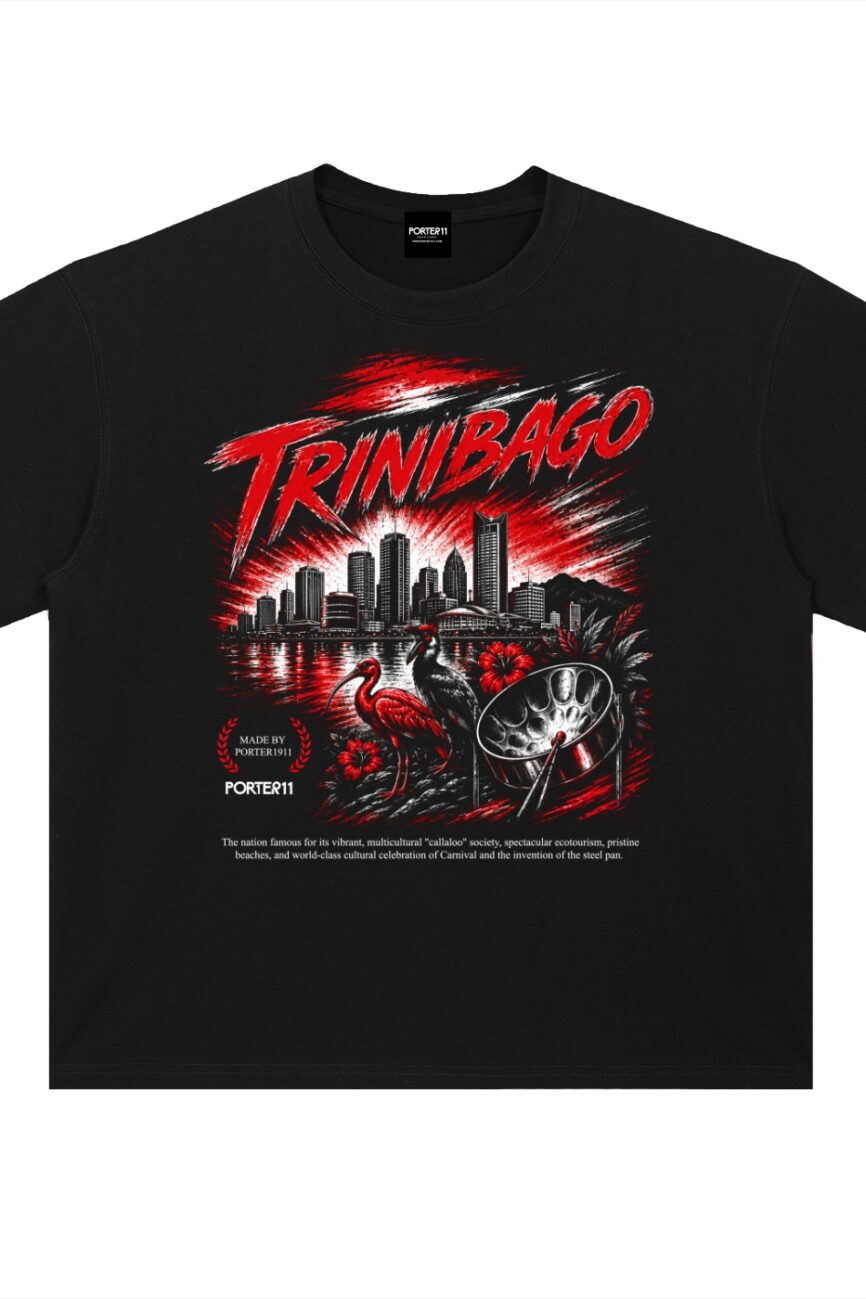 Trinibago Drop Shoulder Cotton T-Shirt
