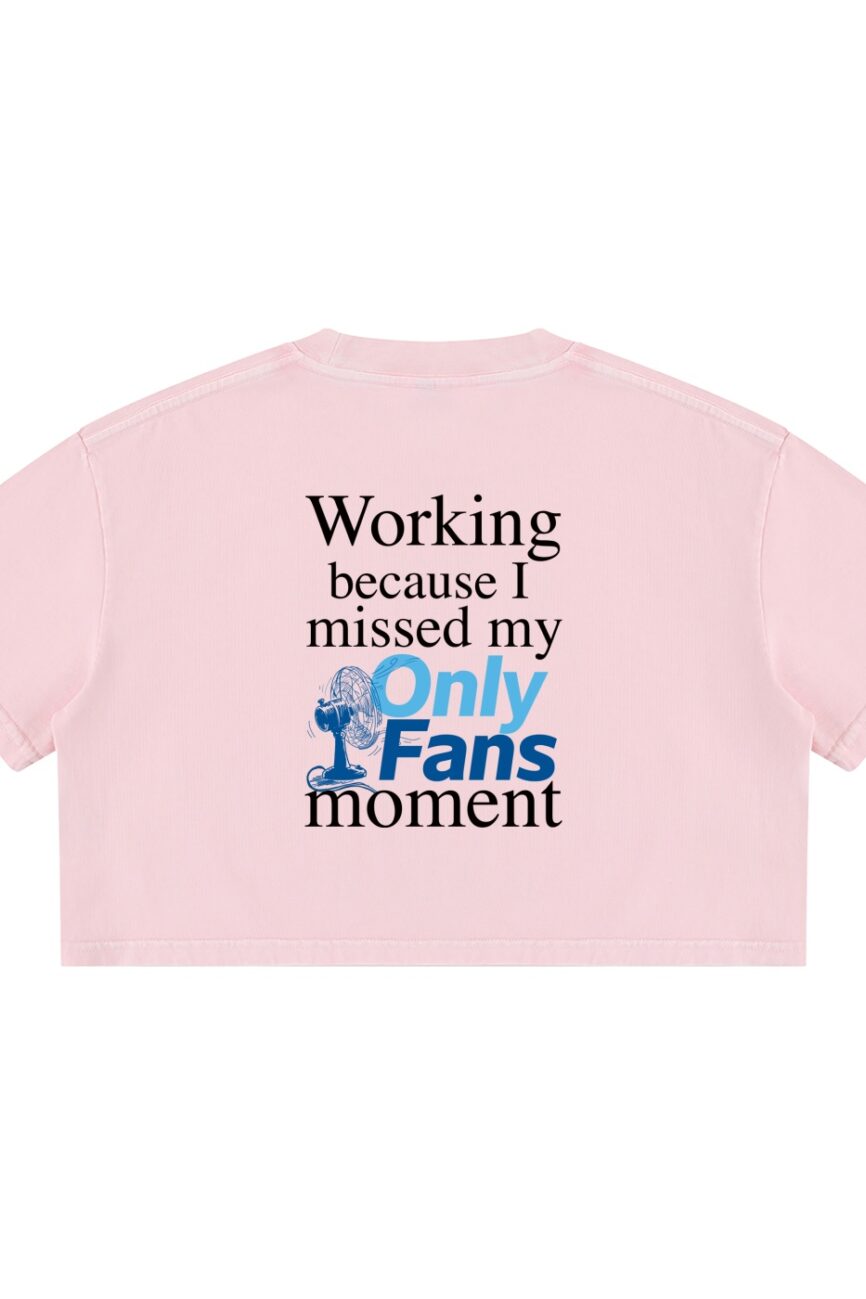 OnlyFans Mineral Wash Cotton Crop T-Shirt