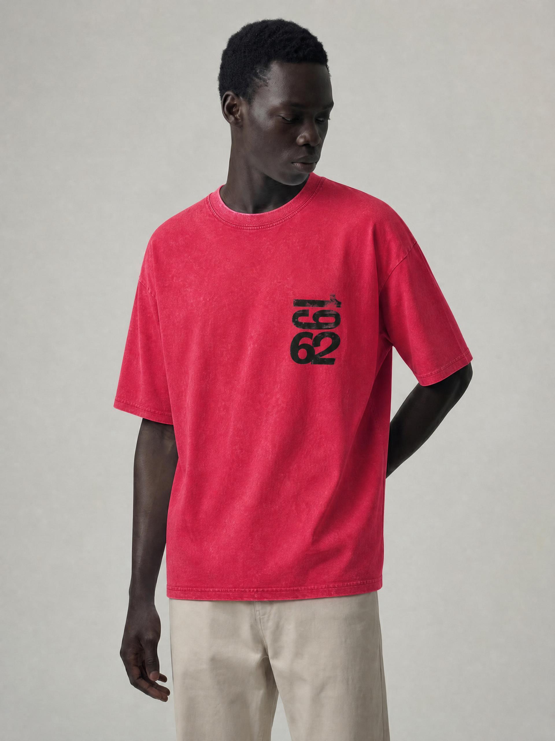 1962 Washed Oversized Cotton T-Shirt - Image 5